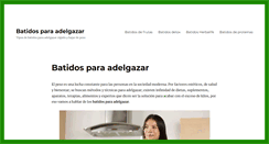 Desktop Screenshot of batidosparaadelgazar.net