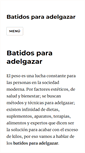 Mobile Screenshot of batidosparaadelgazar.net