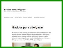 Tablet Screenshot of batidosparaadelgazar.net